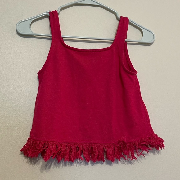 💰Pink fringe tank - Picture 2 of 2